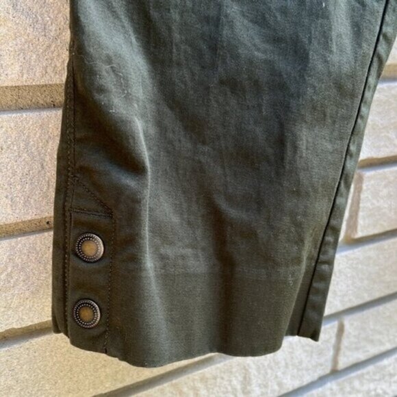 Northern Reflections Dark Green Town Fit Cropped Pants Sz 10 - Picture 6 of 10